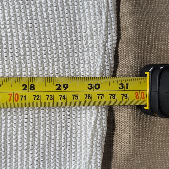 White Knit Cover-Up Dress Size Small - Picture 2 of 6